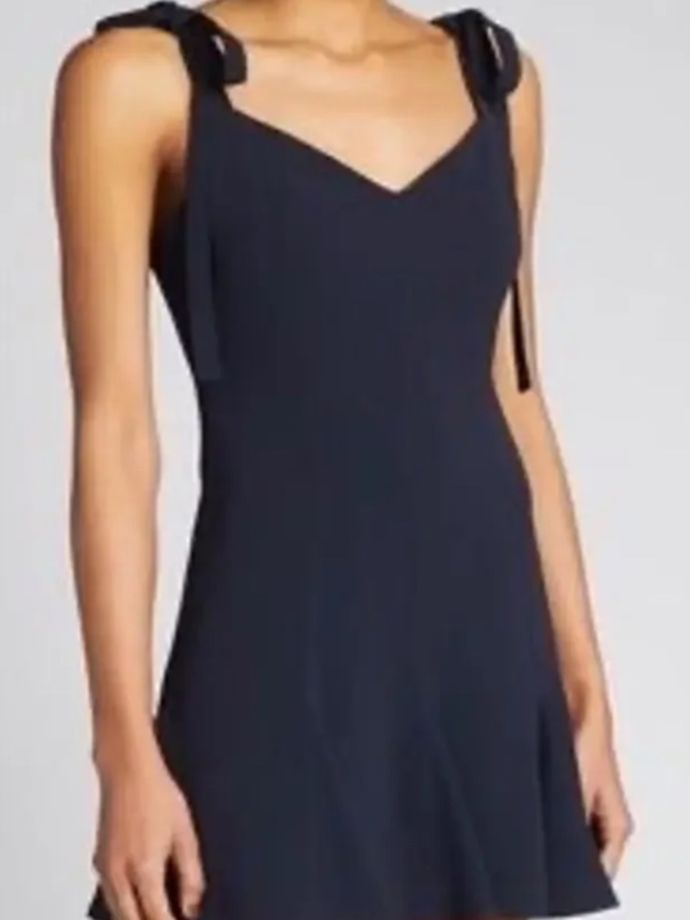 Cinq à Sept Navy Tie Strap Mini Dress Size 6